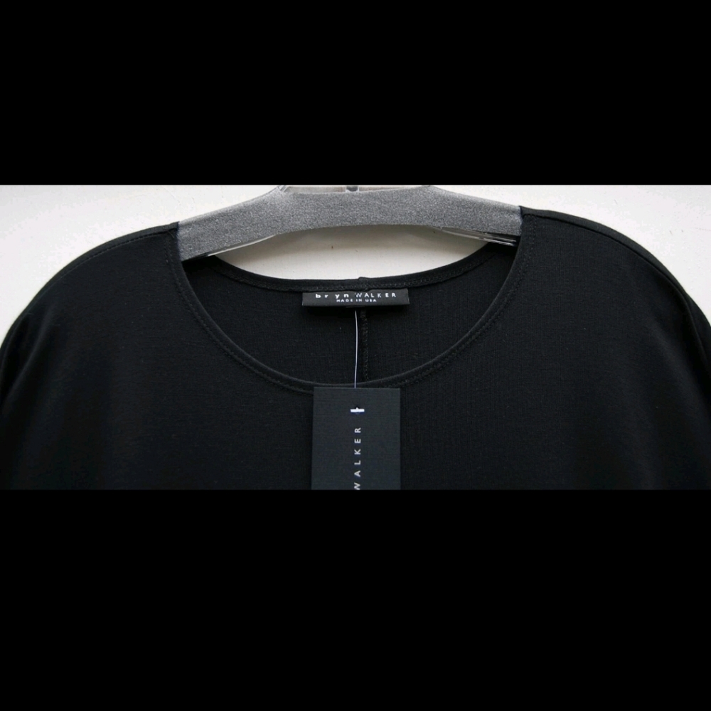 Modal Bryn Walker Mid Weight Ponti Damien Black Tunic Oversize Lagenlook 3X - Picture 5 of 5